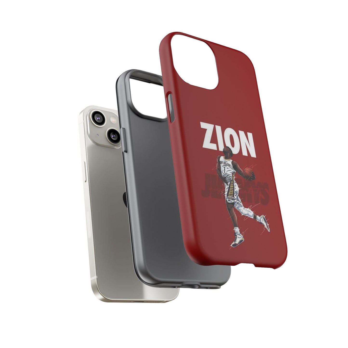 Zion Williamson Power Drive Edition – Rugged Dual-Layer Armor & Slim Fit | Compatible with iPhone 8–16 Pro Max & Samsung S10–S25 Ultra