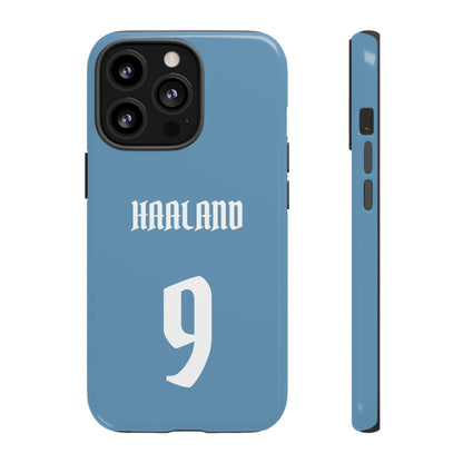 Erling Haaland PowerStrike – Rugged Dual-Layer Protection & Slim Profile | Compatible with iPhone 8 to 16 Pro Max & Samsung Galaxy S10 to S25 Ultra