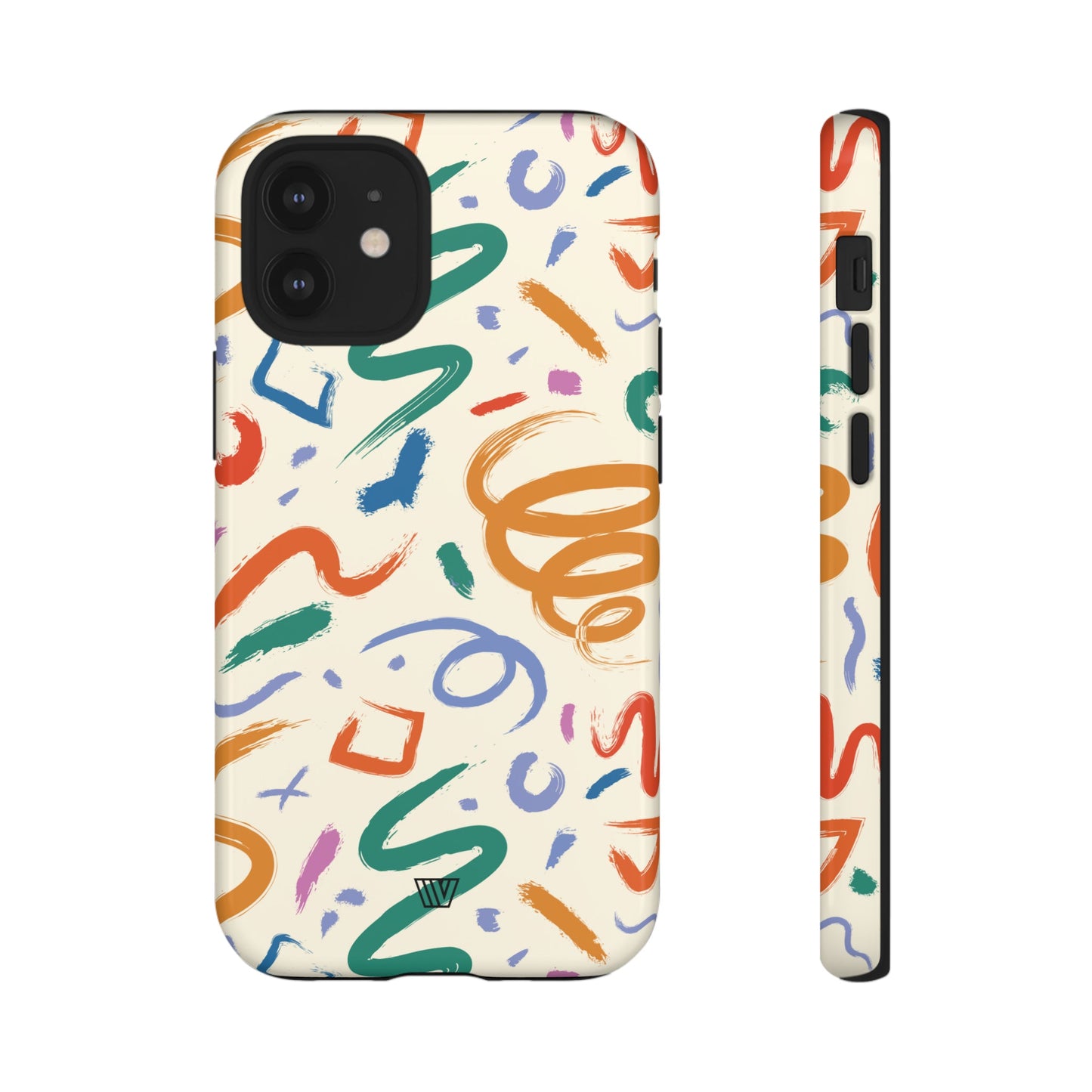 DOODLE BRUSH STROKES | Tough Phone Case