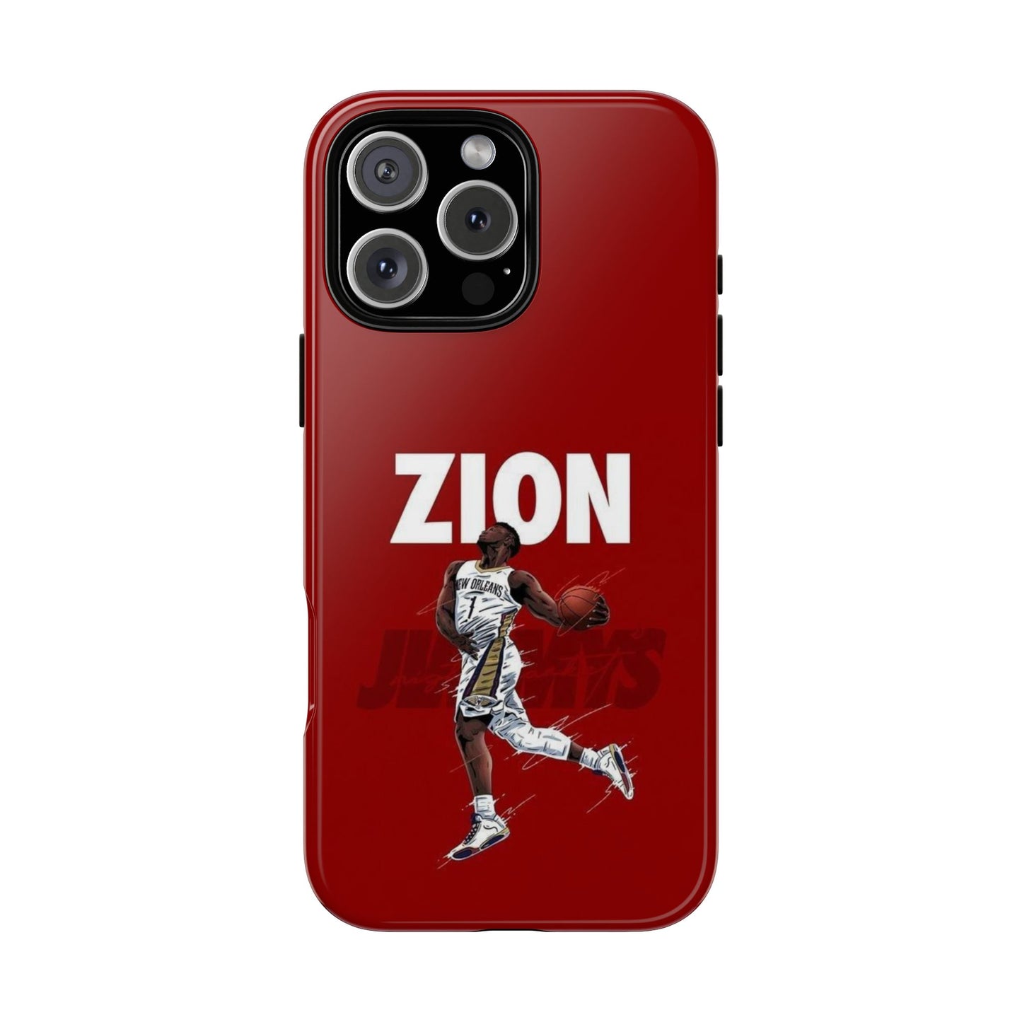 Zion Williamson Power Drive Edition – Rugged Dual-Layer Armor & Slim Fit | Compatible with iPhone 8–16 Pro Max & Samsung S10–S25 Ultra