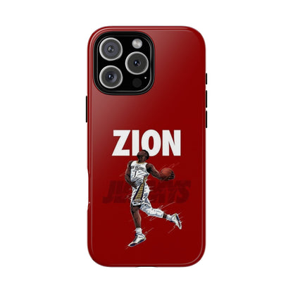 Zion Williamson Power Drive Edition – Rugged Dual-Layer Armor & Slim Fit | Compatible with iPhone 8–16 Pro Max & Samsung S10–S25 Ultra