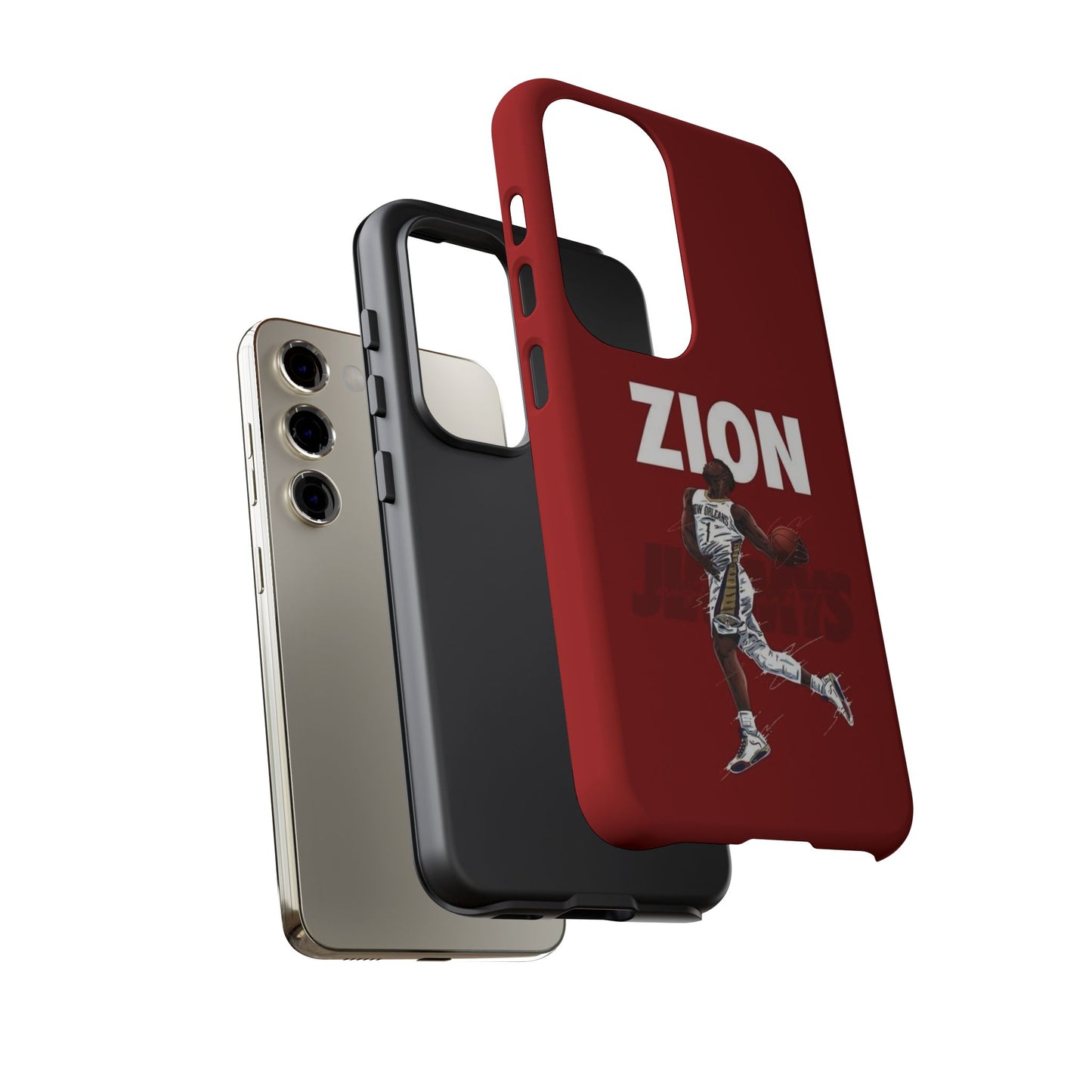 Zion Williamson Power Drive Edition – Rugged Dual-Layer Armor & Slim Fit | Compatible with iPhone 8–16 Pro Max & Samsung S10–S25 Ultra