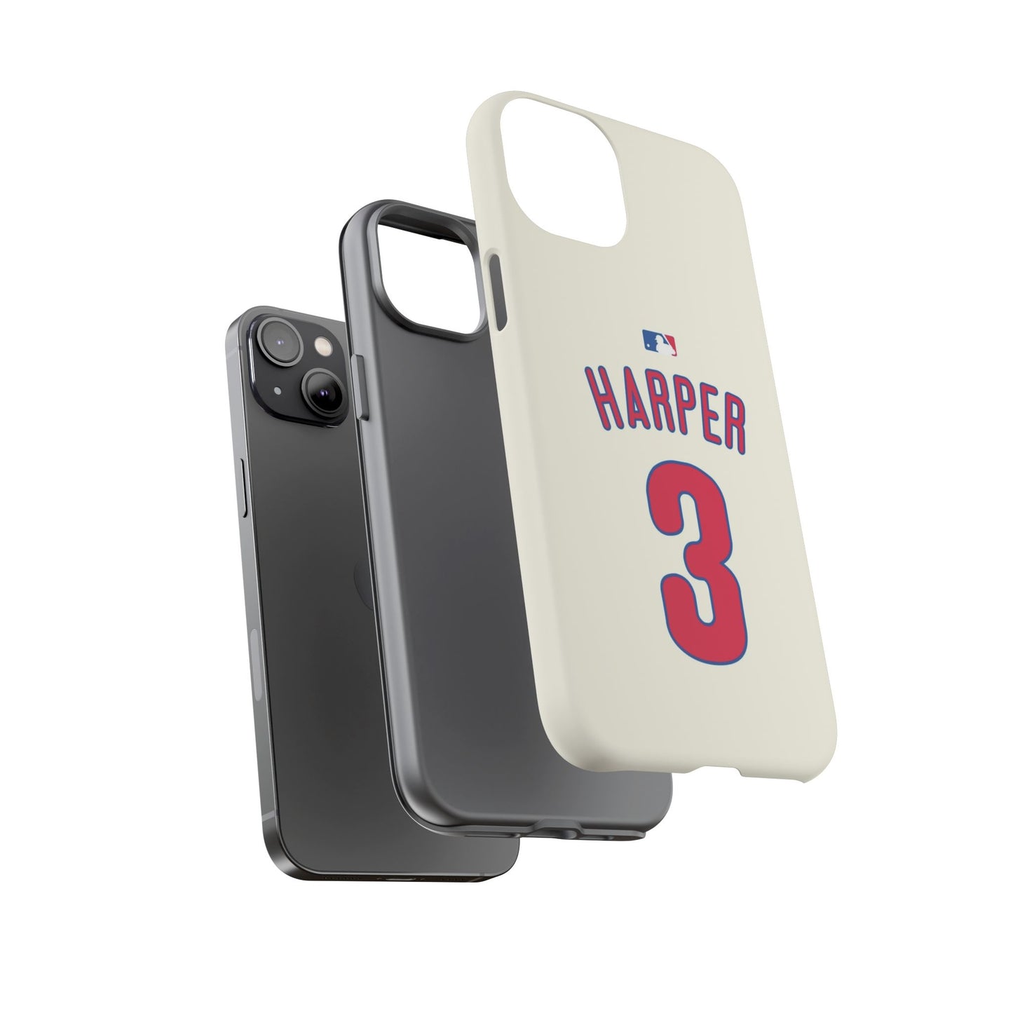 Bryce Harper PowerGrip – Dual-Layer Defense & Slim Fit | Compatible with iPhone 8 to 16 Pro Max & Samsung Galaxy S10 to S25 Ultra