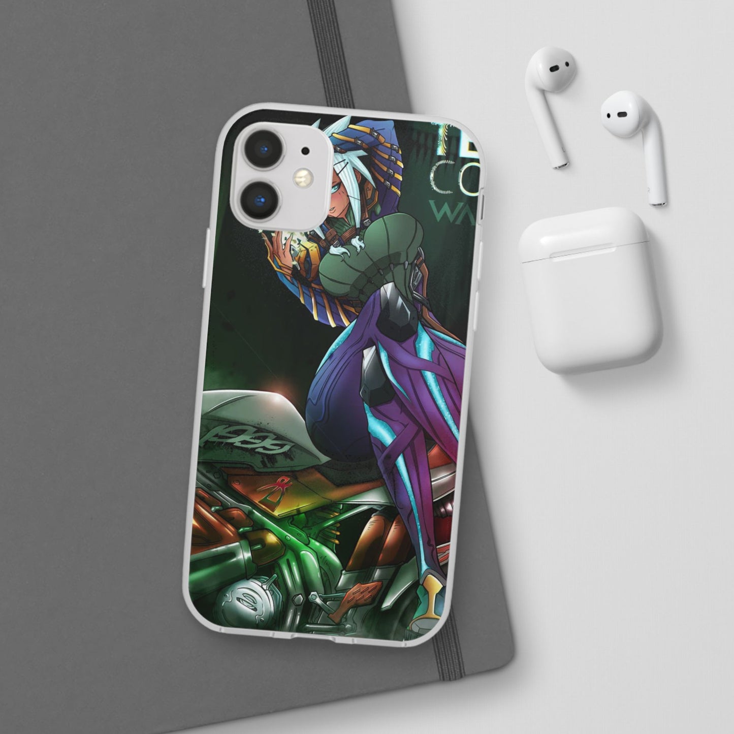 Anime-Inspired Phone Case - Flexi Cases, Custom Phone Cover, Gift for Her, Birthday Present, Unique Cell Phone Accessories