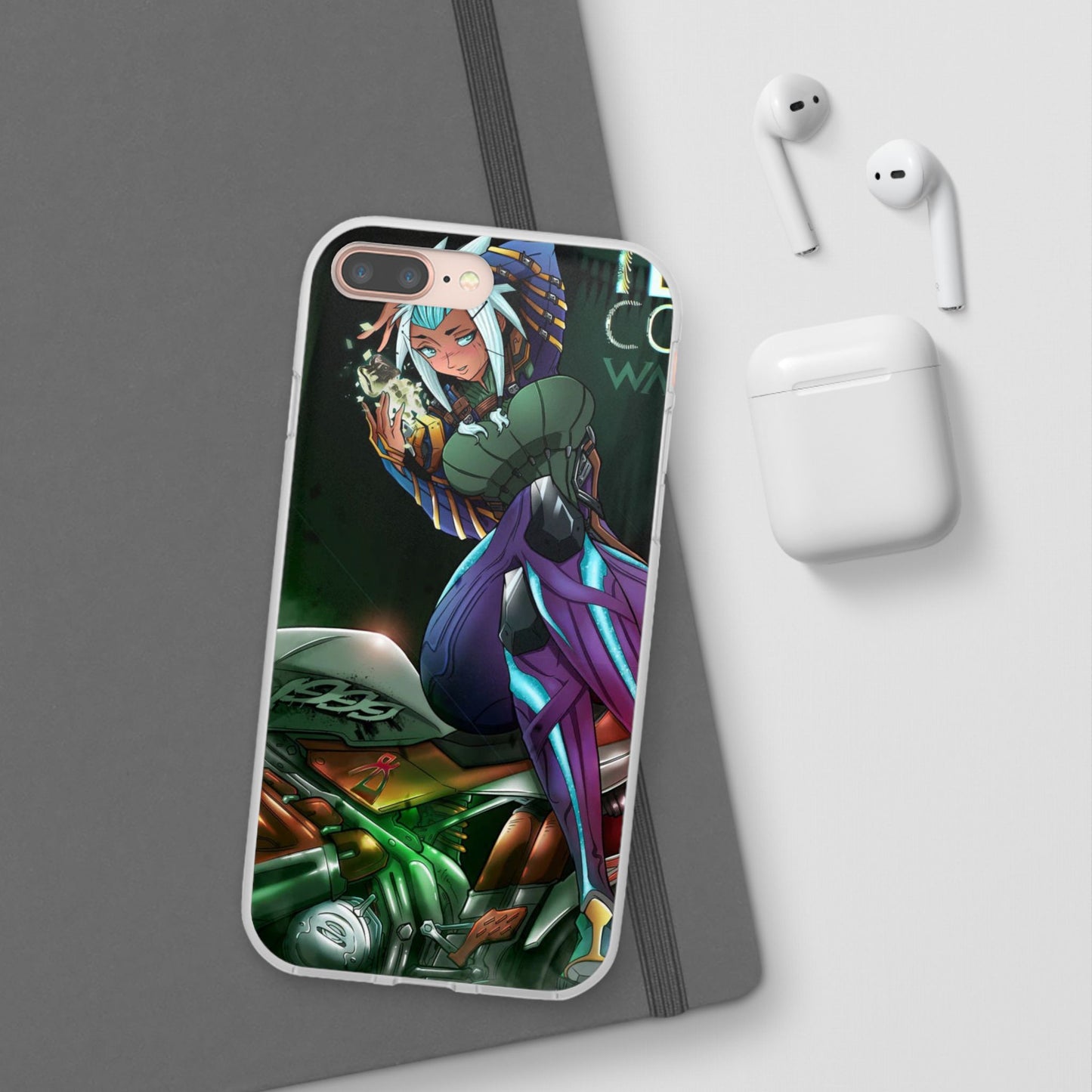 Anime-Inspired Phone Case - Flexi Cases, Custom Phone Cover, Gift for Her, Birthday Present, Unique Cell Phone Accessories