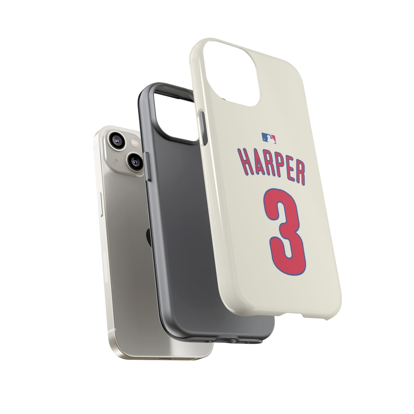 Bryce Harper PowerGrip – Dual-Layer Defense & Slim Fit | Compatible with iPhone 8 to 16 Pro Max & Samsung Galaxy S10 to S25 Ultra