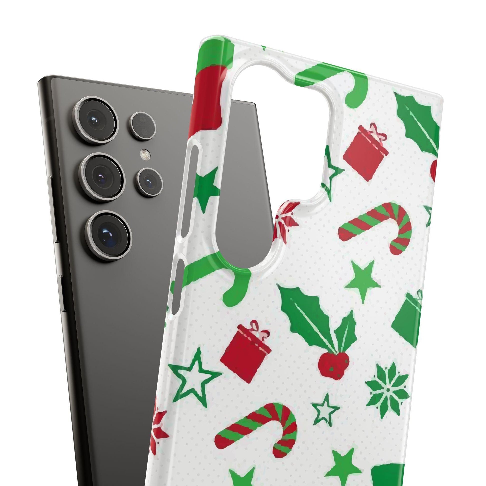 Custom Samsung Tough Phone Case – Christmas Santa Holiday Design, Festive Xmas Protection - covers4phones