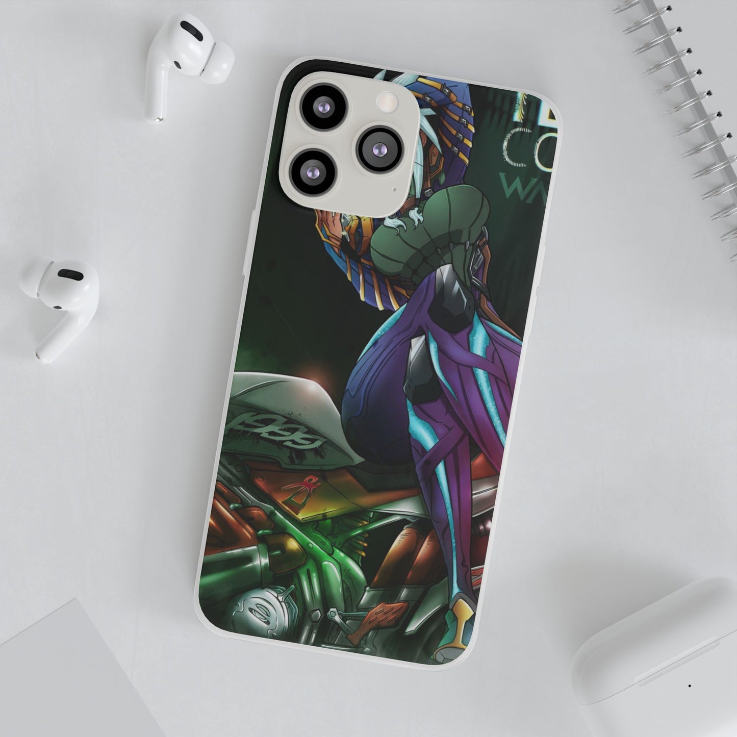 Anime-Inspired Phone Case - Flexi Cases, Custom Phone Cover, Gift for Her, Birthday Present, Unique Cell Phone Accessories