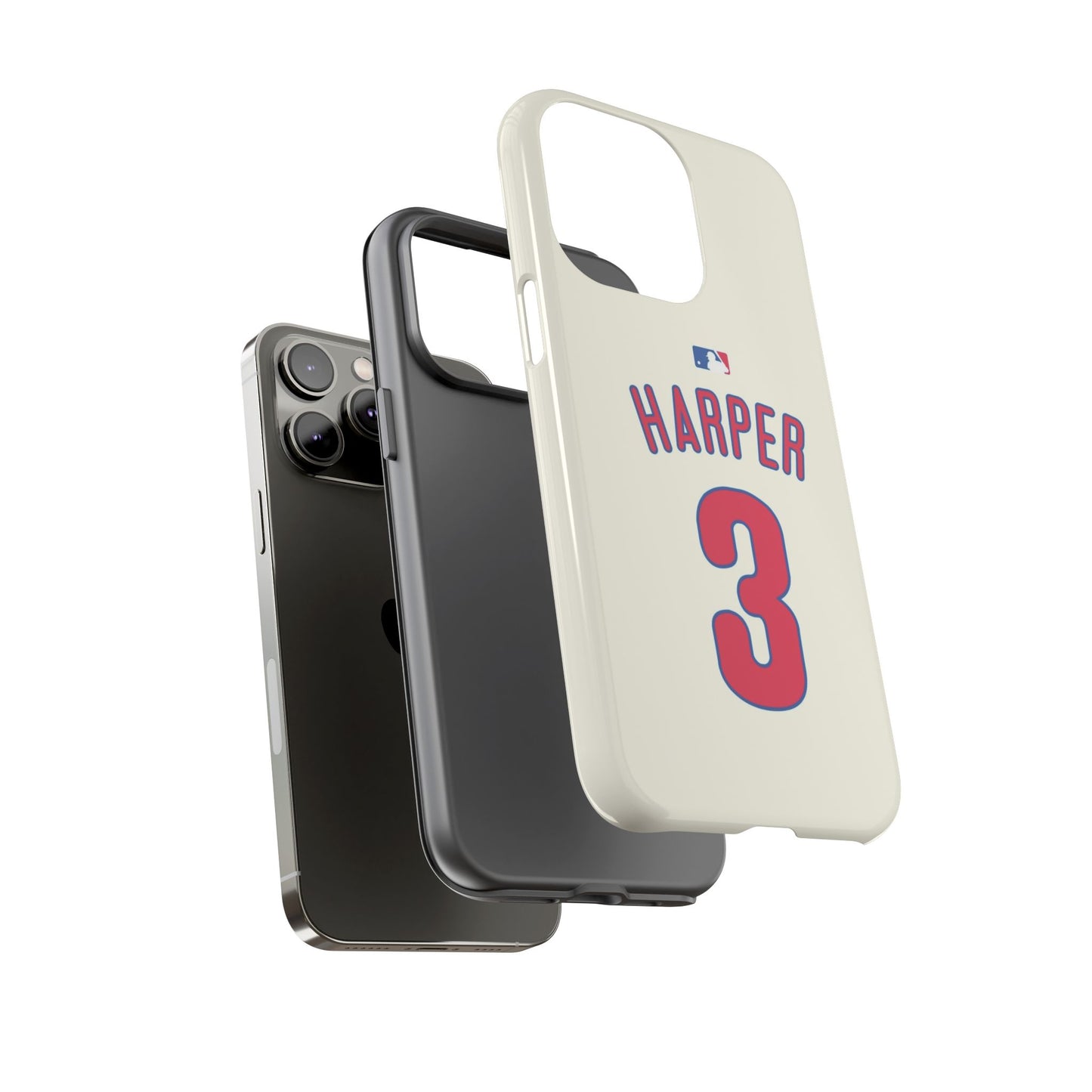 Bryce Harper PowerGrip – Dual-Layer Defense & Slim Fit | Compatible with iPhone 8 to 16 Pro Max & Samsung Galaxy S10 to S25 Ultra