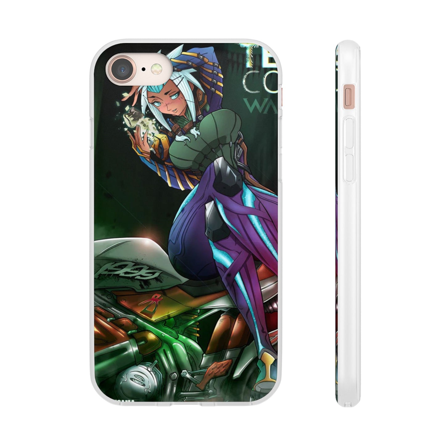 Anime-Inspired Phone Case - Flexi Cases, Custom Phone Cover, Gift for Her, Birthday Present, Unique Cell Phone Accessories