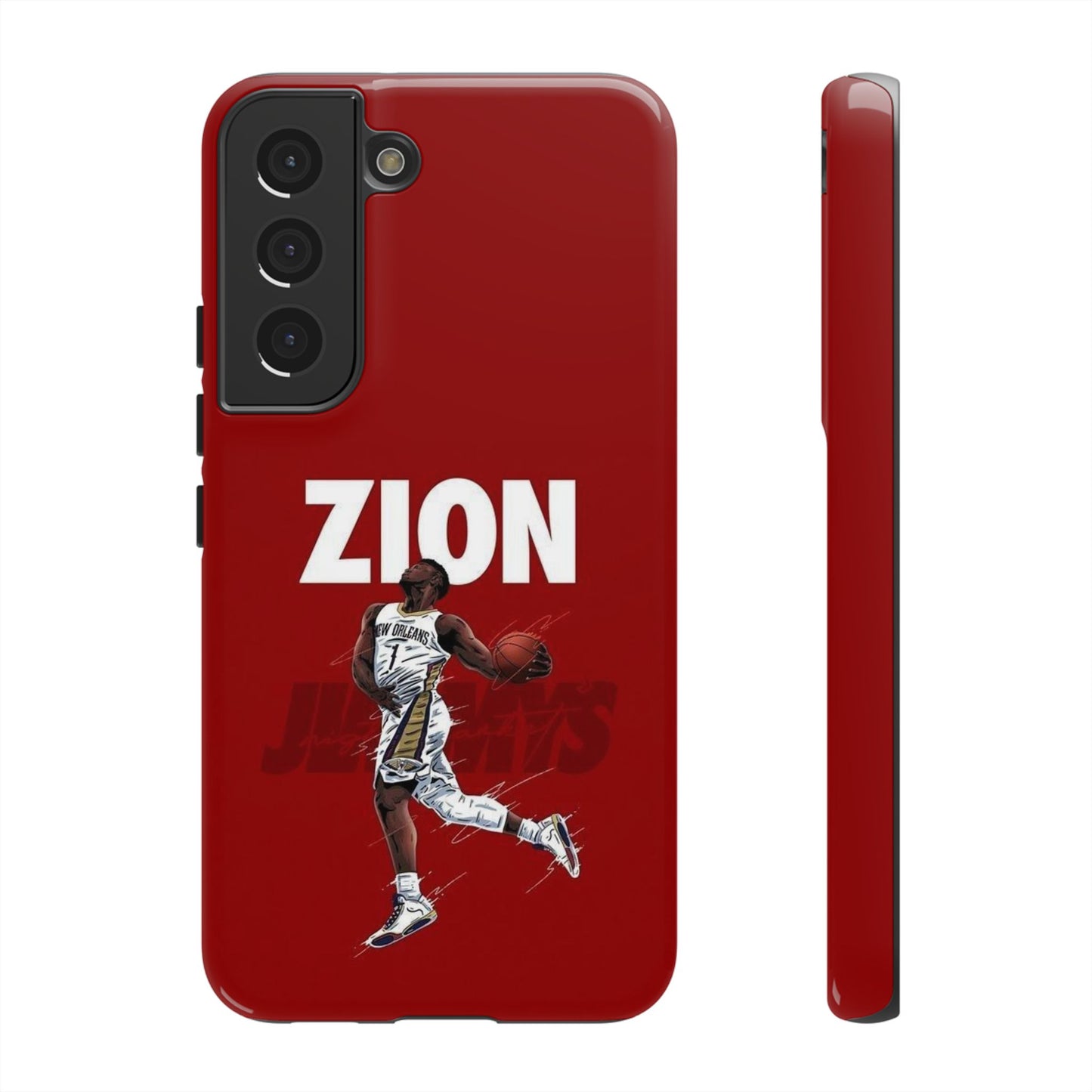 Zion Williamson Power Drive Edition – Rugged Dual-Layer Armor & Slim Fit | Compatible with iPhone 8–16 Pro Max & Samsung S10–S25 Ultra