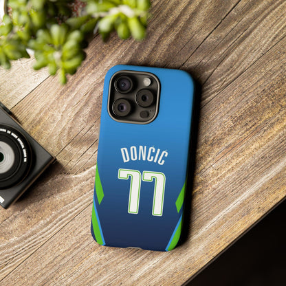 Luka Dončić Ice Vision Edition – Rugged Dual-Layer Build, Slim Fit | Compatible with iPhone 8–16 Pro Max & Samsung Galaxy S10–S25 Ultra