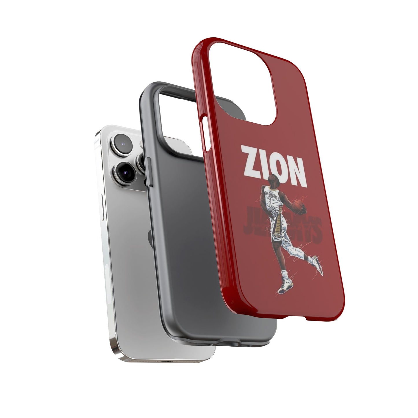 Zion Williamson Power Drive Edition – Rugged Dual-Layer Armor & Slim Fit | Compatible with iPhone 8–16 Pro Max & Samsung S10–S25 Ultra