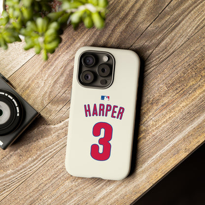 Bryce Harper PowerGrip – Dual-Layer Defense & Slim Fit | Compatible with iPhone 8 to 16 Pro Max & Samsung Galaxy S10 to S25 Ultra