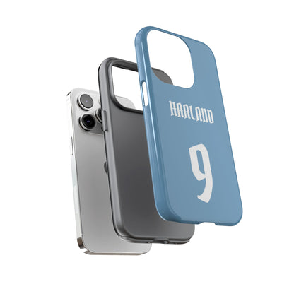 Erling Haaland PowerStrike – Rugged Dual-Layer Protection & Slim Profile | Compatible with iPhone 8 to 16 Pro Max & Samsung Galaxy S10 to S25 Ultra