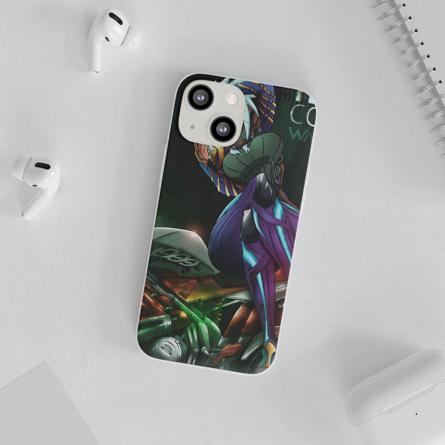 Anime-Inspired Phone Case - Flexi Cases, Custom Phone Cover, Gift for Her, Birthday Present, Unique Cell Phone Accessories