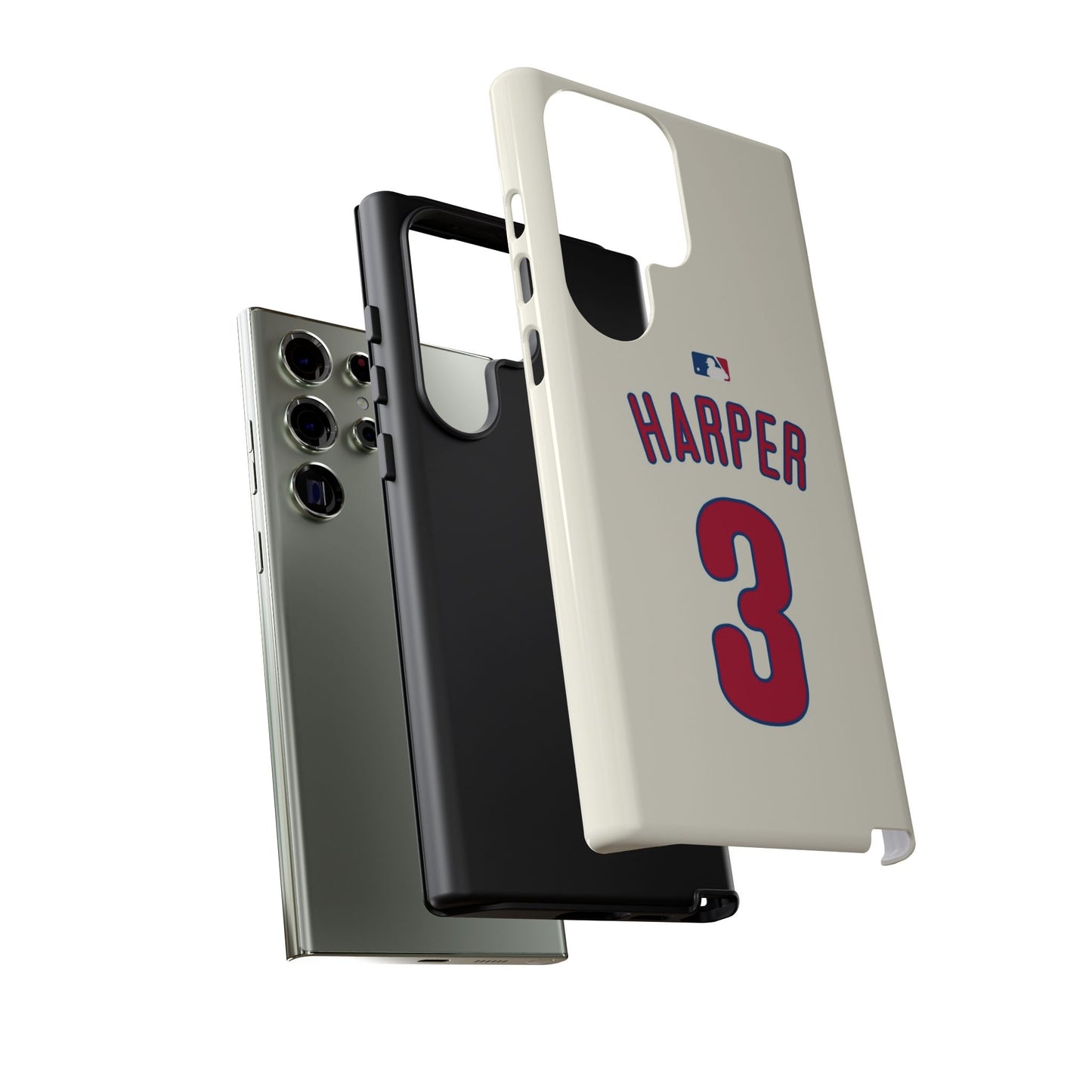 Bryce Harper PowerGrip – Dual-Layer Defense & Slim Fit | Compatible with iPhone 8 to 16 Pro Max & Samsung Galaxy S10 to S25 Ultra