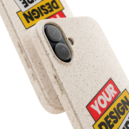 Eco-Friendly Phone Case, Biodegradable Phone Cover, Sustainable Accessory, Customizable iPhone Case, Green Gift Idea, Environmentally