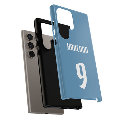 Erling Haaland PowerStrike – Rugged Dual-Layer Protection & Slim Profile | Compatible with iPhone 8 to 16 Pro Max & Samsung Galaxy S10 to S25 Ultra