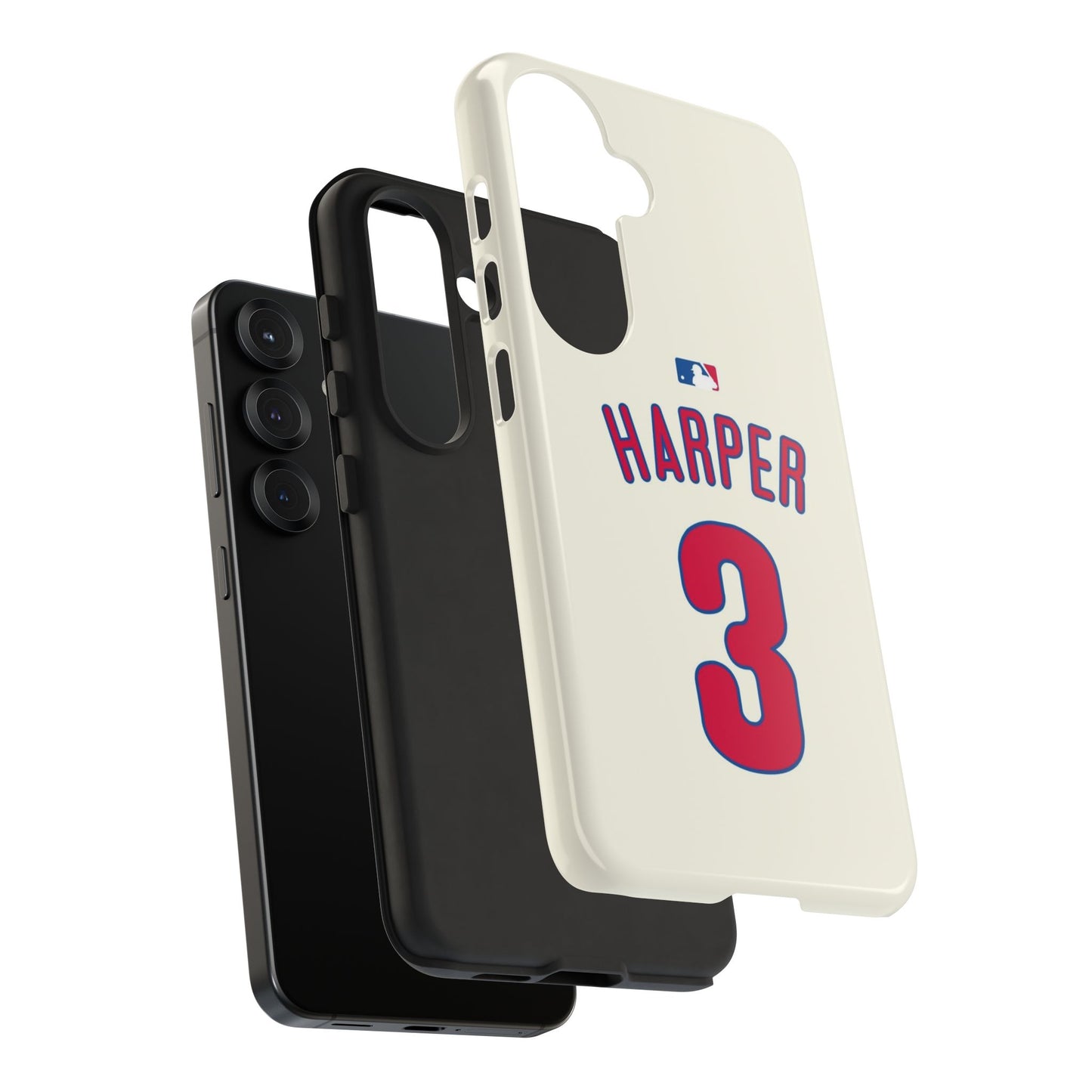 Bryce Harper PowerGrip – Dual-Layer Defense & Slim Fit | Compatible with iPhone 8 to 16 Pro Max & Samsung Galaxy S10 to S25 Ultra