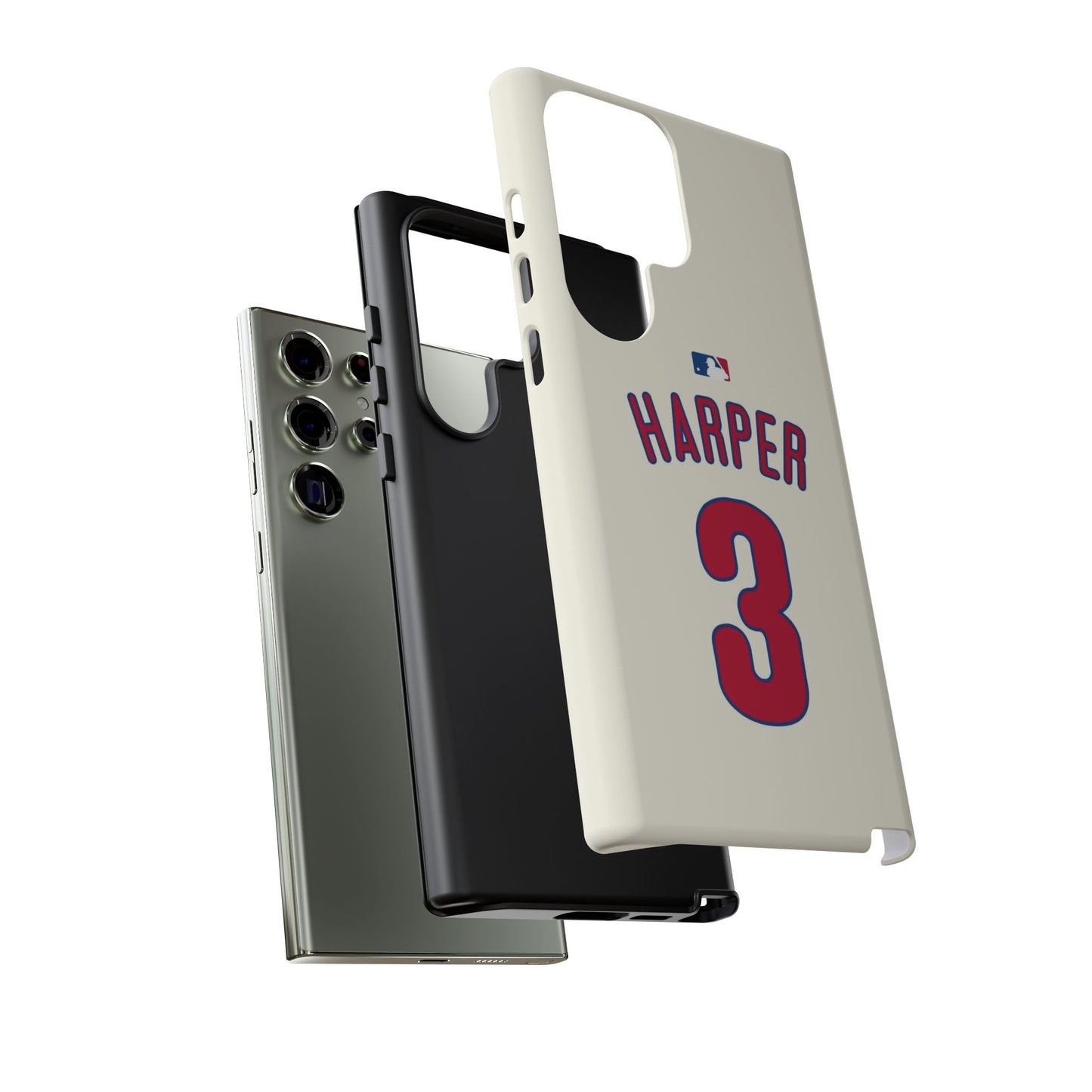Bryce Harper PowerGrip – Dual-Layer Defense & Slim Fit | Compatible with iPhone 8 to 16 Pro Max & Samsung Galaxy S10 to S25 Ultra