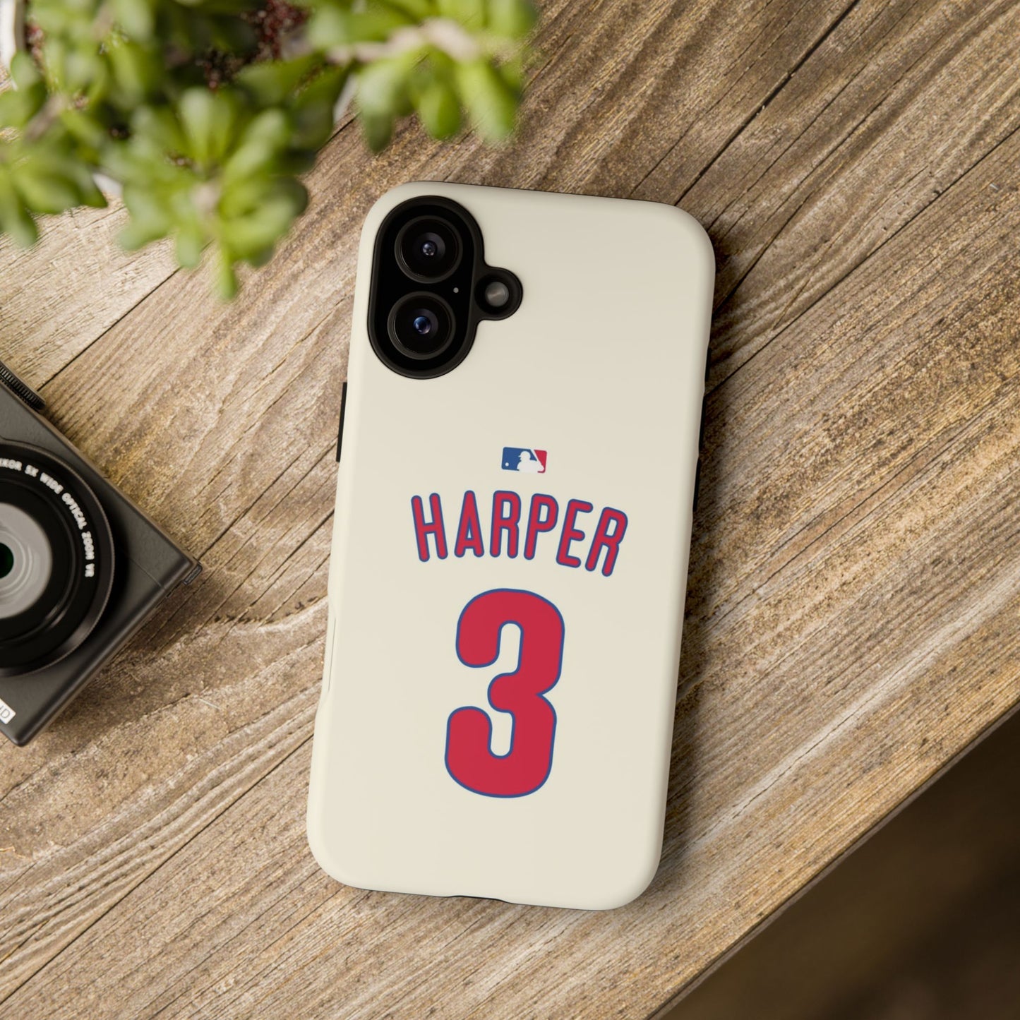 Bryce Harper PowerGrip – Dual-Layer Defense & Slim Fit | Compatible with iPhone 8 to 16 Pro Max & Samsung Galaxy S10 to S25 Ultra