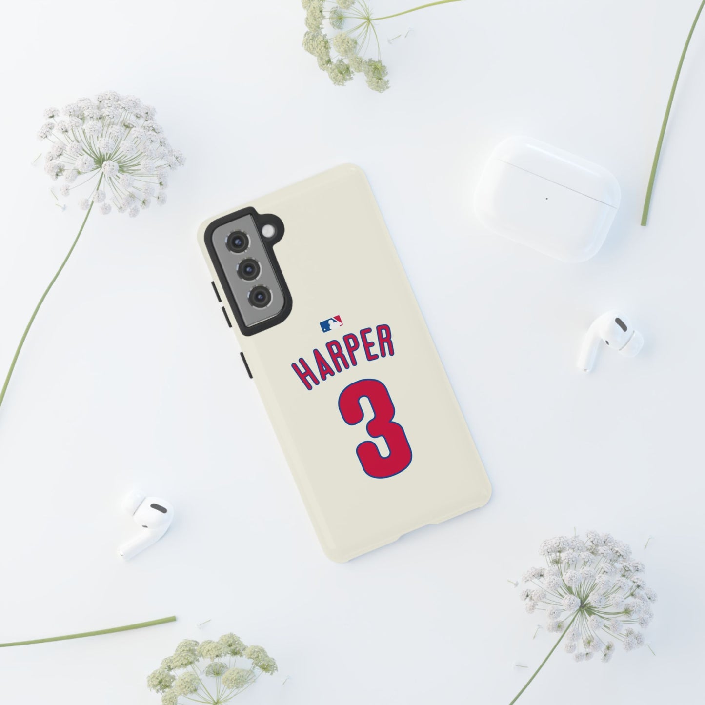 Bryce Harper PowerGrip – Dual-Layer Defense & Slim Fit | Compatible with iPhone 8 to 16 Pro Max & Samsung Galaxy S10 to S25 Ultra