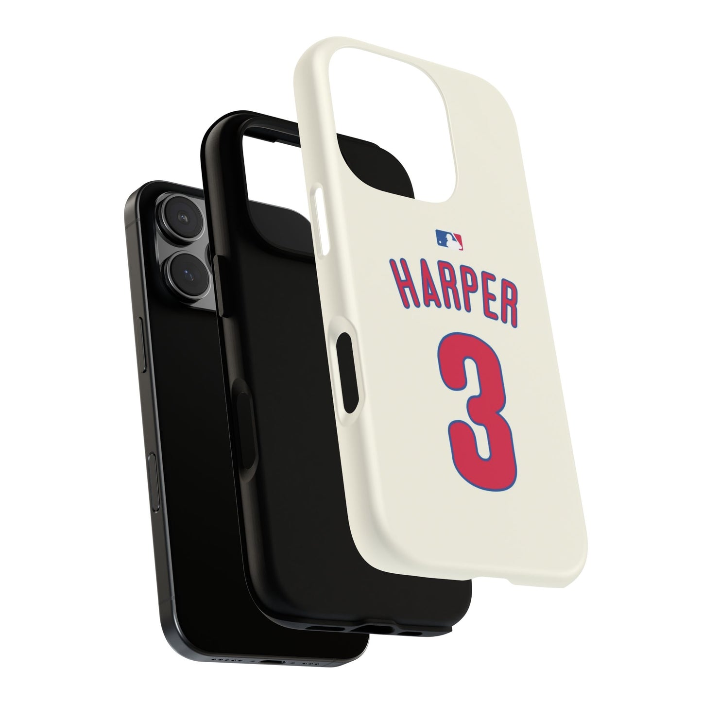 Bryce Harper PowerGrip – Dual-Layer Defense & Slim Fit | Compatible with iPhone 8 to 16 Pro Max & Samsung Galaxy S10 to S25 Ultra