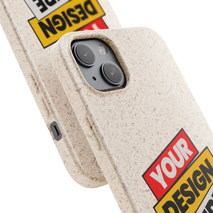 Eco-Friendly Phone Case, Biodegradable Phone Cover, Sustainable Accessory, Customizable iPhone Case, Green Gift Idea, Environmentally