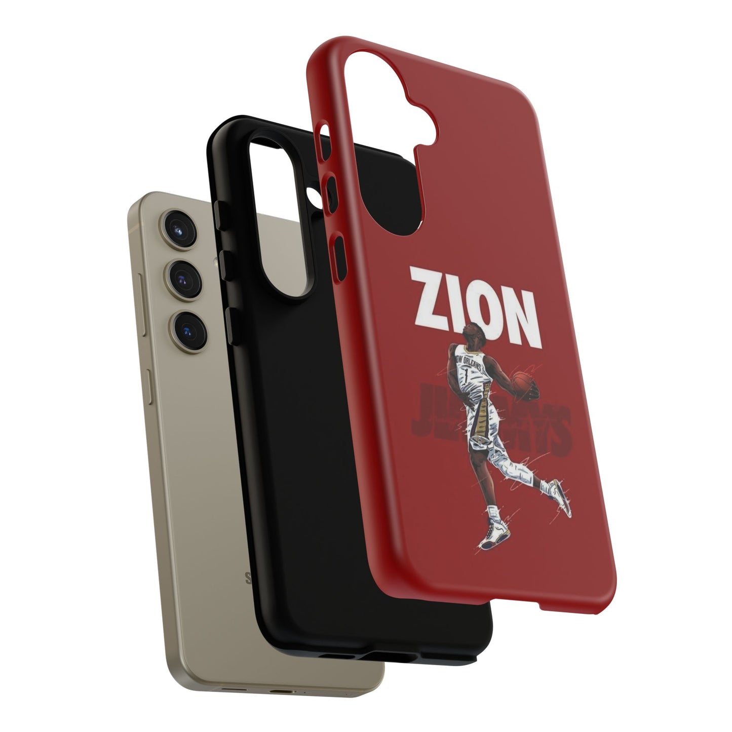 Zion Williamson Power Drive Edition – Rugged Dual-Layer Armor & Slim Fit | Compatible with iPhone 8–16 Pro Max & Samsung S10–S25 Ultra