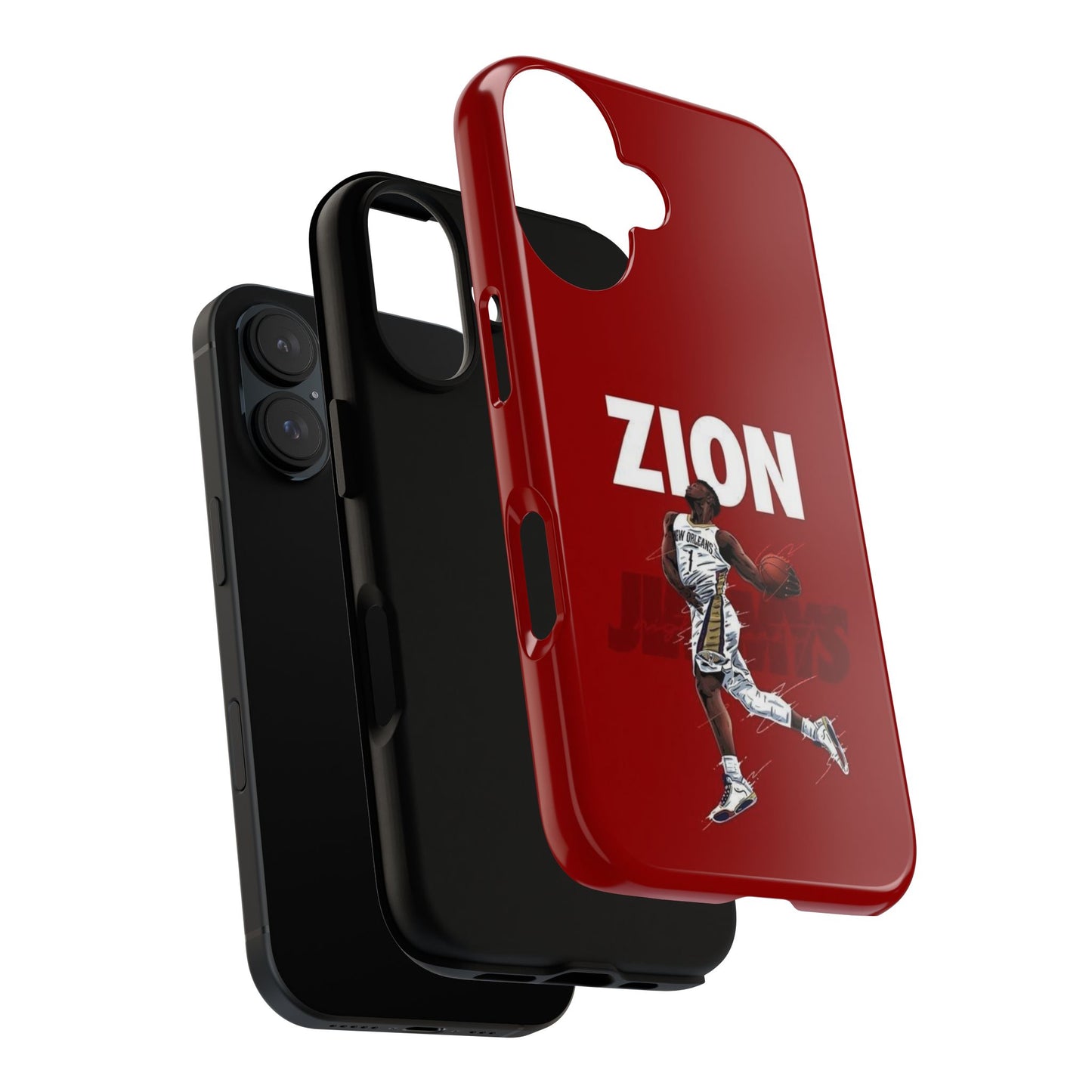 Zion Williamson Power Drive Edition – Rugged Dual-Layer Armor & Slim Fit | Compatible with iPhone 8–16 Pro Max & Samsung S10–S25 Ultra