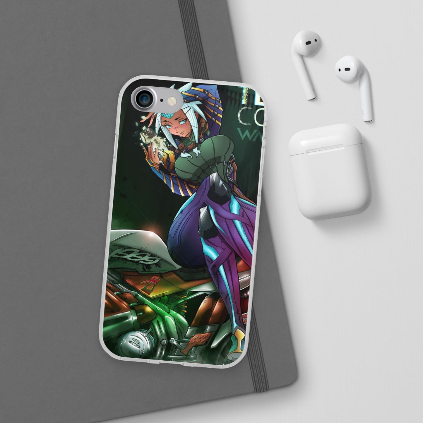 Anime-Inspired Phone Case - Flexi Cases, Custom Phone Cover, Gift for Her, Birthday Present, Unique Cell Phone Accessories
