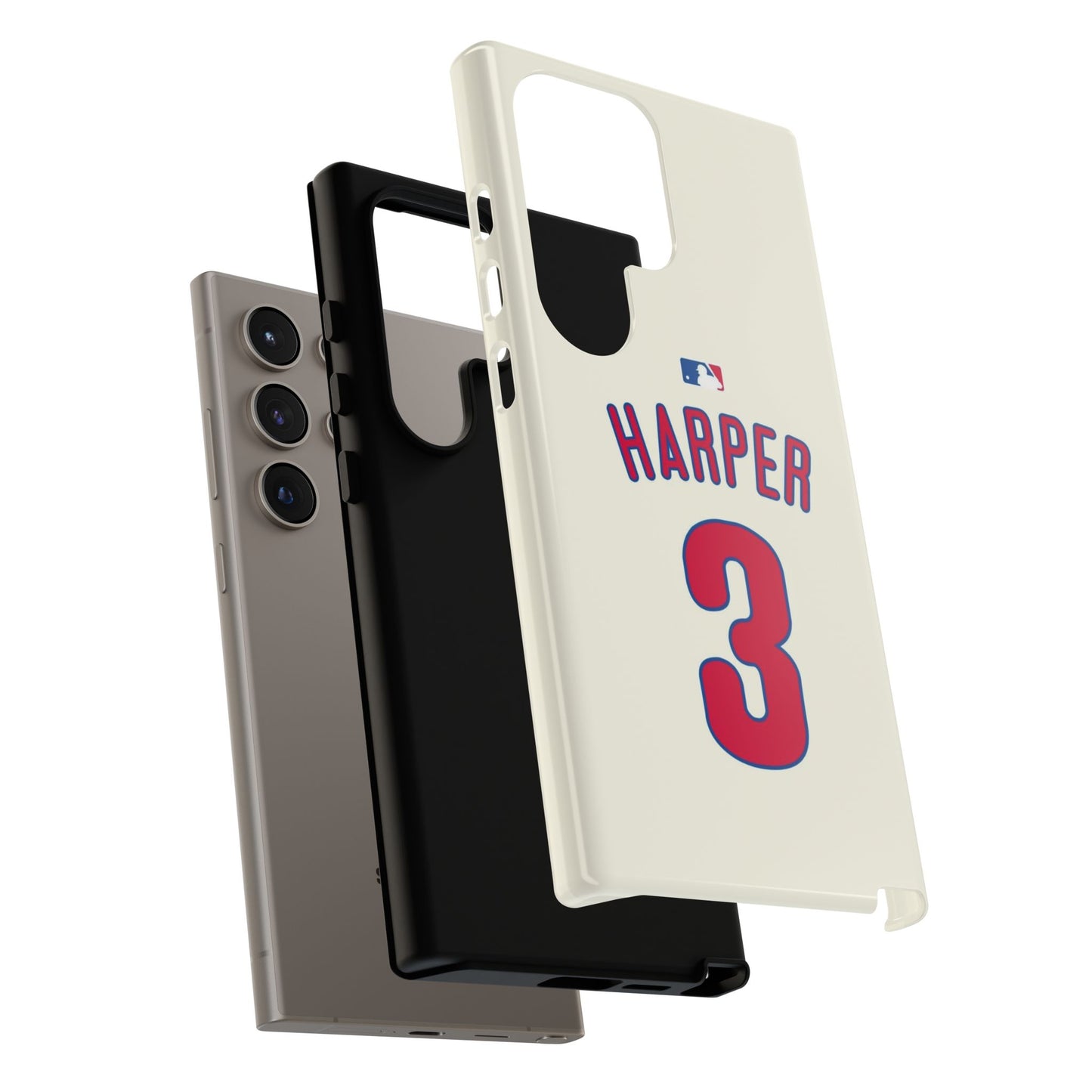 Bryce Harper PowerGrip – Dual-Layer Defense & Slim Fit | Compatible with iPhone 8 to 16 Pro Max & Samsung Galaxy S10 to S25 Ultra