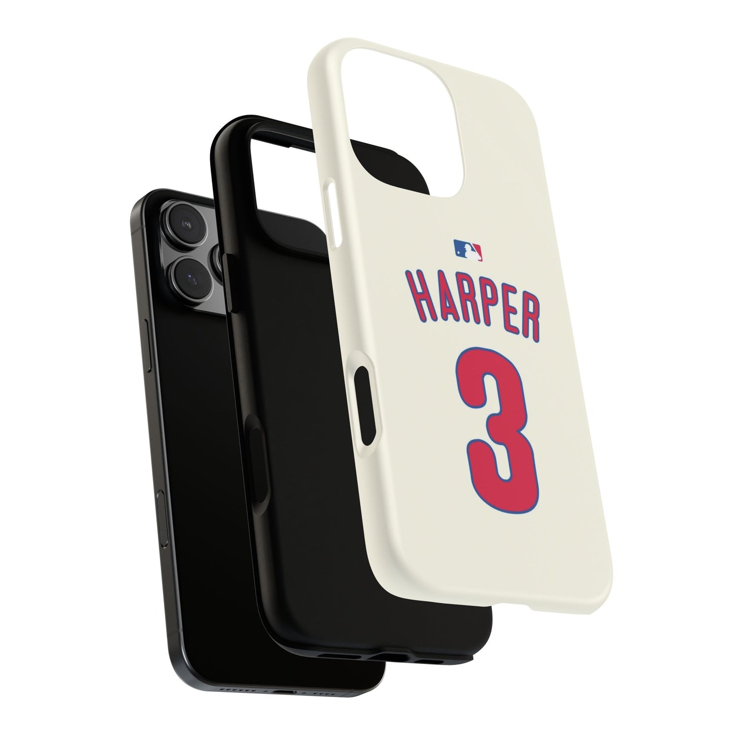 Bryce Harper PowerGrip – Dual-Layer Defense & Slim Fit | Compatible with iPhone 8 to 16 Pro Max & Samsung Galaxy S10 to S25 Ultra