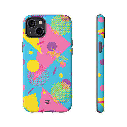80s / 90s RETRO PATTERN LIGHT BLUE | Tough Phone Case