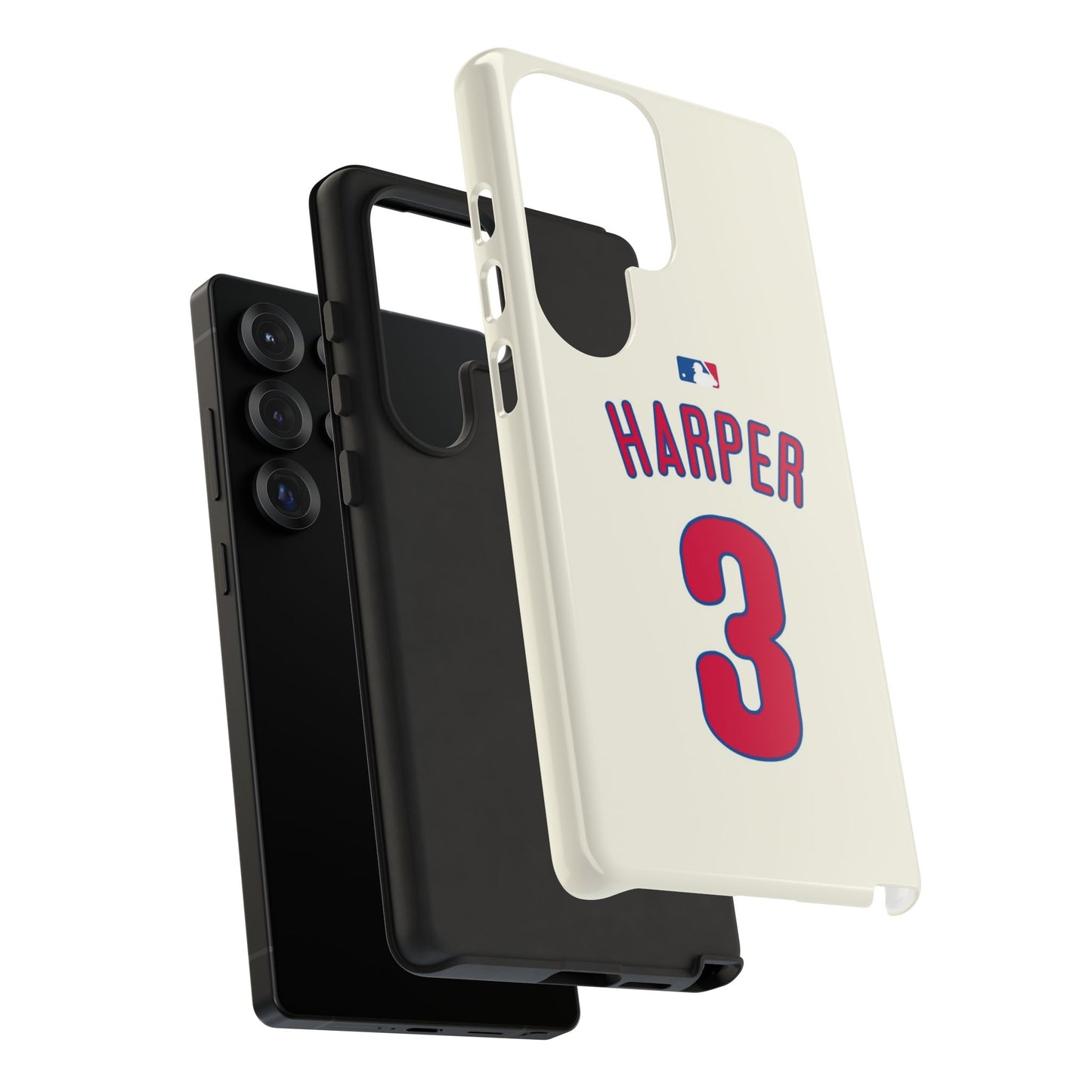 Bryce Harper PowerGrip – Dual-Layer Defense & Slim Fit | Compatible with iPhone 8 to 16 Pro Max & Samsung Galaxy S10 to S25 Ultra