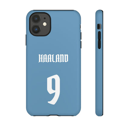 Erling Haaland PowerStrike – Rugged Dual-Layer Protection & Slim Profile | Compatible with iPhone 8 to 16 Pro Max & Samsung Galaxy S10 to S25 Ultra