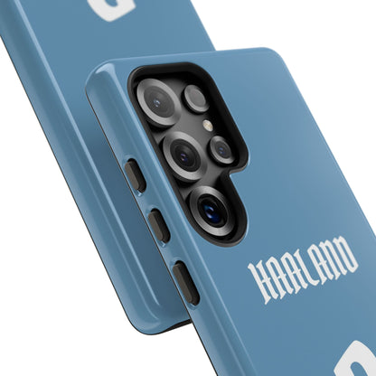 Erling Haaland PowerStrike – Rugged Dual-Layer Protection & Slim Profile | Compatible with iPhone 8 to 16 Pro Max & Samsung Galaxy S10 to S25 Ultra