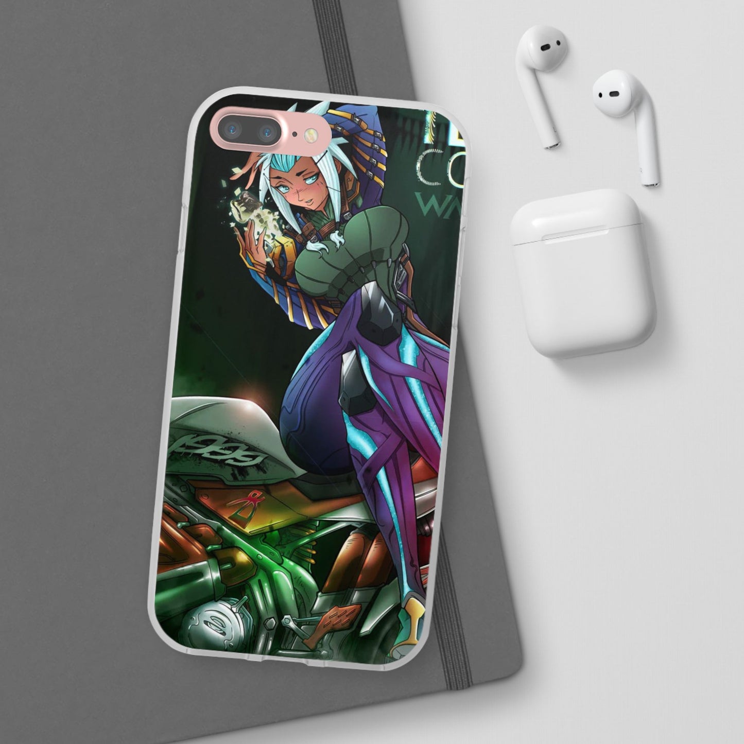 Anime-Inspired Phone Case - Flexi Cases, Custom Phone Cover, Gift for Her, Birthday Present, Unique Cell Phone Accessories