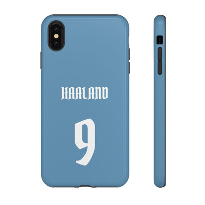 Erling Haaland PowerStrike – Rugged Dual-Layer Protection & Slim Profile | Compatible with iPhone 8 to 16 Pro Max & Samsung Galaxy S10 to S25 Ultra