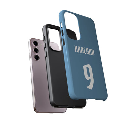 Erling Haaland PowerStrike – Rugged Dual-Layer Protection & Slim Profile | Compatible with iPhone 8 to 16 Pro Max & Samsung Galaxy S10 to S25 Ultra