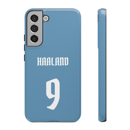 Erling Haaland PowerStrike – Rugged Dual-Layer Protection & Slim Profile | Compatible with iPhone 8 to 16 Pro Max & Samsung Galaxy S10 to S25 Ultra