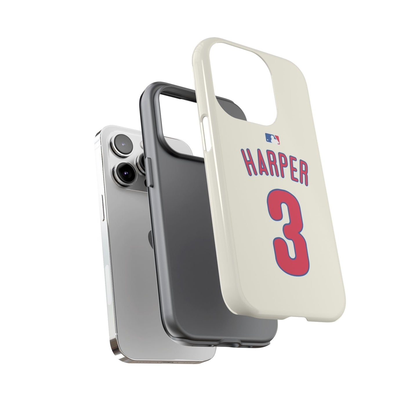 Bryce Harper PowerGrip – Dual-Layer Defense & Slim Fit | Compatible with iPhone 8 to 16 Pro Max & Samsung Galaxy S10 to S25 Ultra