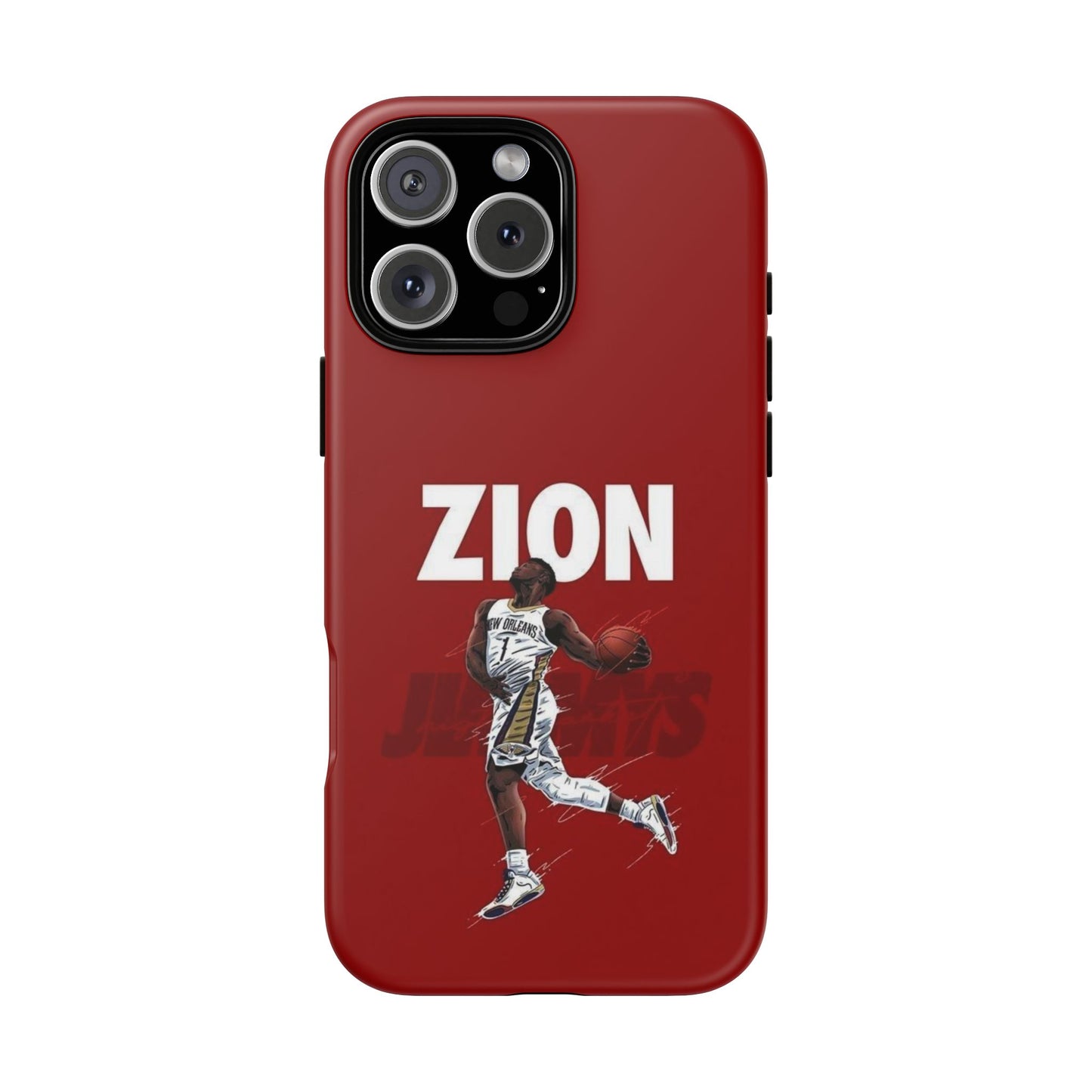 Zion Williamson Power Drive Edition – Rugged Dual-Layer Armor & Slim Fit | Compatible with iPhone 8–16 Pro Max & Samsung S10–S25 Ultra