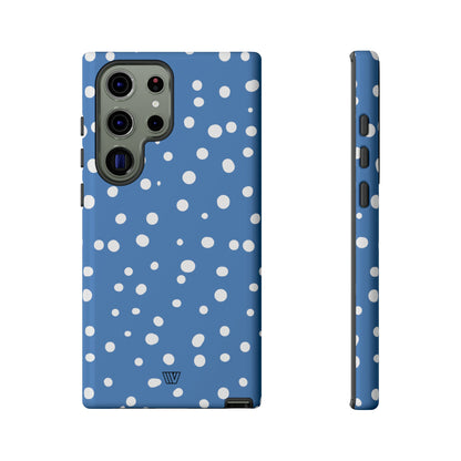 DUSTY BLUE DOTS | Tough Phone Case