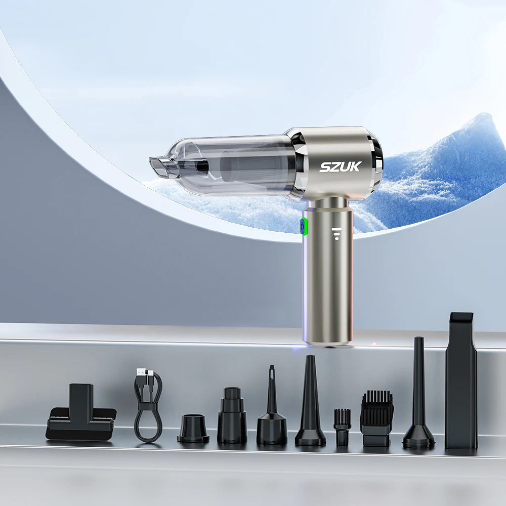 SZUK Mini Car Vacuum Cleaner 985000Pa Wireless Handheld Cleaner Cleaning Machine Strong Powerful Portable Vacuum Cleaner Car