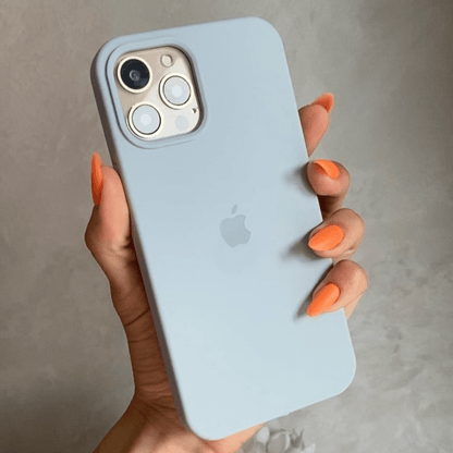 iPhone Silicone Case (Grey Blue)