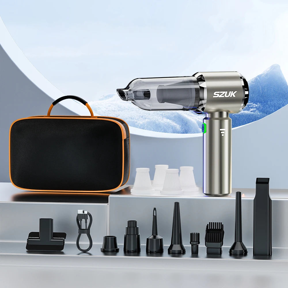 SZUK Mini Car Vacuum Cleaner 985000Pa Wireless Handheld Cleaner Cleaning Machine Strong Powerful Portable Vacuum Cleaner Car