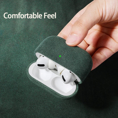 Italian Alcantara Case For Apple AirPods Pro 2 Luxury Leather Protective Cover for AirPods Pro 2nd Generation Earphone Cases