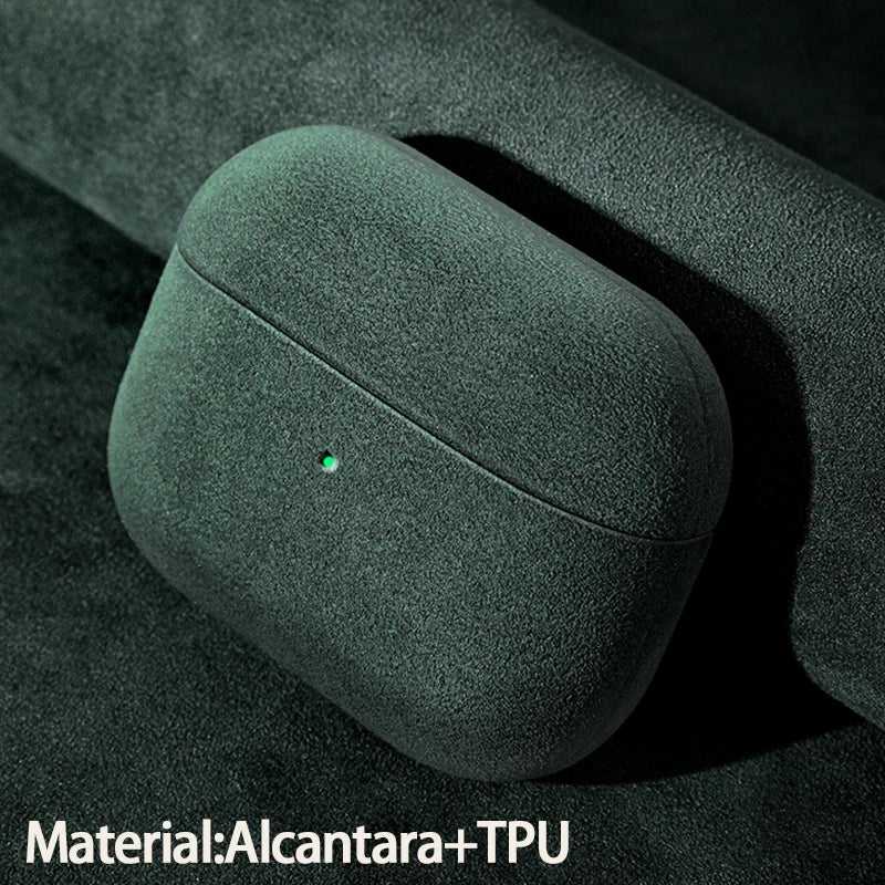 Italian Alcantara Case For Apple AirPods Pro 2 Luxury Leather Protective Cover for AirPods Pro 2nd Generation Earphone Cases